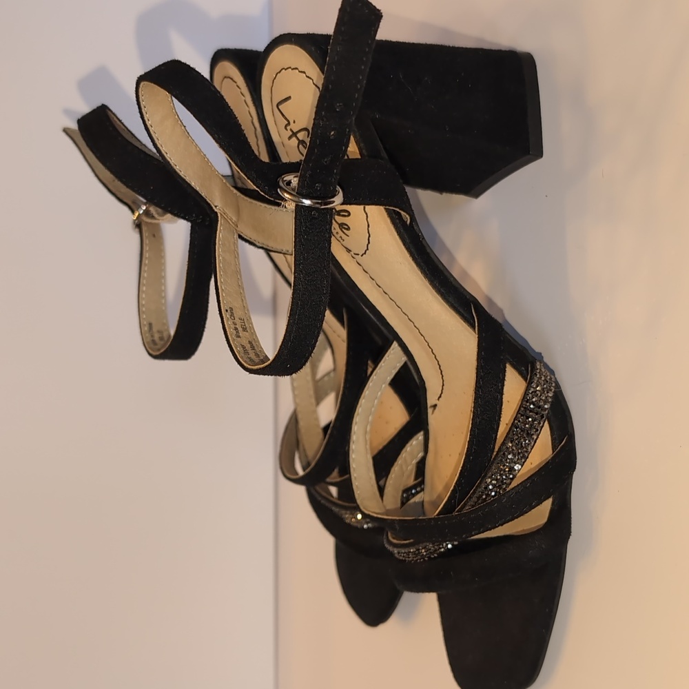 Lifestride Womens Belle Block Heel Strappy Dress Sandals 6.5 - Picture 6 of 9